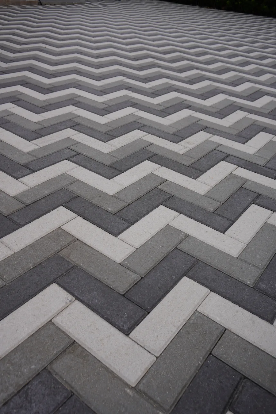 Herringbone paver pool deck
